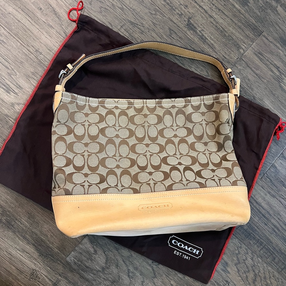 Over the shoulder coach handbag
